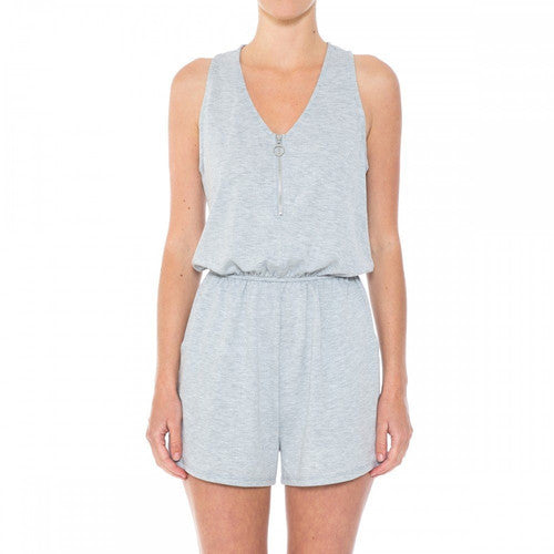 Zip Me Up V-Neck Romper