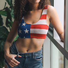 Load image into Gallery viewer, Stars &amp; Stripes American Flag Bralette
