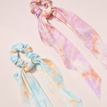 Load image into Gallery viewer, Sorbet Watercolor Tie Dye Print Scarf Pony
